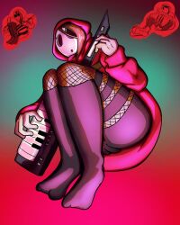 1girls based_on_a_real_person cameltoe cosplay female keytar mario_(series) musical_instrument peace_sign playing_music shy shy_gal shygal_lilly tackybity tagme