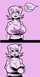 1girls big_boobs big_breasts bra homestuck huge_breasts revealing_clothes roxy_lalonde sequence tagme ykujo