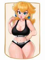 princess peach from blacked by mineru128127