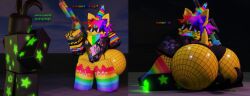 3d artist_request ass baseplate big_ass dialogue facesitting femboy rainbow_hair roblox robloxian source_request tagme