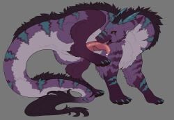animal_genitalia animal_penis autofellatio bodily_fluids cetacean_genitalia cetacean_penis claws cnimal_genitalia cum digital_media_(artwork) dragon ejaculation fangs feral fur furred_dragon furred_scalie genital_fluids genital_slit genitals hair hi_res licking male manticoreproblems markings masturbation moonfang mottled mythological_creature mythological_scalie mythology nude oral oral_masturbation pawpads paws penile penile_masturbation penis precum purple_body scalie self_lick simple_background solo striped_markings stripes tail tapering tapering_penis tappa_(hjortar) teeth tongue tongue_out