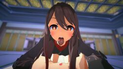 1boy 1girl 1girls blowjob clothed_female_nude_male cum cum_in_mouth cum_on_face dominant_female female_focus femdom flat_chest flat_chested flower_shaped_pupils genshin_impact handjob holding_hands hoyoverse hu_tao_(genshin_impact) koikatsu male_pov masturbation mihoyo nude_male orgasm painted_nails small_penis small_penis_adoration submissive_male tagme teasing teasing_viewer two-finger_handjob video watery_cum