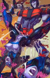 1boy 1girls 2_penises anal anal_insertion anal_penetration anal_sex arcee arcee_(prime) bare_arms bare_legs bare_shoulders bare_thighs big_breasts big_penis blush clanker clothed clothing color comic comic_page cum cum_drip cum_in_ass cum_in_pussy cum_inside cumming cumming_while_penetrating embarrassed english_text female fred_perry hand_on_penis hi_res huge_cock imminent_sex jack_darby large_breasts looking_pleasured male male/female male_penetrating massive_penis moaning orgasm orgasm_face page_11 penetration penile_penetration penis_in_pussy pleasure_face pussy pussy_juice robot robot_boy robot_girl robot_humanoid robot_joints robotic_arm sex standing stomach_bulge text text_bubble thick_thighs train transformers transformers_prime vaginal_penetration wet wet_pussy