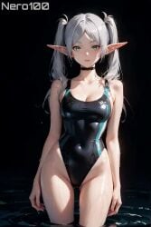 1girls 2d 2d_animation ai_animation ai_generated animated animated_image bare_shoulders belly blue_eyes blush bouncing_breasts breasts chest cute detailed elf elf_ears elf_female elf_girl eye_contact eyelashes eyeshadow female female_only fit fit_female focus frieren legs light-skinned_female light_skin lips lipstick long_hair makeup mascara medium_breasts midriff nai_diffusion nero100 nipples no_bra no_sound pale-skinned_female pale_skin party petite petite_body petite_female ponytail seductive seductive_eyes seductive_look short_video side_ponytail skinny skinny_girl sliver_hair small_breasts sousou_no_frieren tagme thighs thin thin_female thin_waist topless very_long_hair video white_hair young