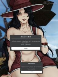 1female 1girl 1girls 3d_background arcane_odyssey belly_button black_hair camaronart censored censored_breasts censored_genitalia censored_nipples censored_pussy chubby chubby_female disgusted disgusted_expression disgusted_look eyelashes eyelashes_visible_through_hair female female_only green_eyes hair lipstick long_hair looking_at_viewer outdoor_nudity outdoors outside presenting presenting_breasts roblox roblox_background roblox_game robloxian screencap_background self_upload sitting sitting_down sitting_on_ground sole_female solo solo_female stomach the_crone_(arcane_odyssey) thick_thighs thighs twitter_link undressed undressing unusual_censor watermark witch_hat