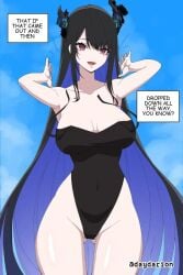 1girls 2d 2d_(artwork) 2d_artwork absurdly_long_hair adult adult_female alternate_version_at_source alternate_version_available arm_above_head arm_up armpit armpit_crease armpit_peek armpits arms_above_head arms_behind_head arms_up ass_visible_through_thighs bare_arms bare_hands bare_hips bare_legs bare_shoulders bare_skin bare_thighs belly belly_button big_boobs big_breasts bikini black-haired_female black_bikini black_fingernails black_hair black_horn black_horns black_nail_polish black_nails black_one-piece_swimsuit black_swimsuit black_swimwear blue-haired_female blue_hair blue_sky breasts busty busty_female busty_girl cleavage clouds collarbone curvaceous curvaceous_body curvaceous_female curvaceous_figure curvaceous_hips curvy curvy_body curvy_female curvy_figure curvy_hips day daylight daytime dayyo_(daydarion/day-chan) digital digital_art digital_drawing digital_drawing_(artwork) digital_media digital_media_(artwork) drawing elbows exposed_arms exposed_hips exposed_legs exposed_shoulders exposed_skin exposed_thighs female female_focus female_only fingernails fingers groin hairless_armpits hand_above_head hand_up hands_above_head hands_up hip_dips hololive hololive_english horn horns hourglass_figure inguinal_crease inguinal_ligament large_boobs large_breasts lean_figure long_hair looking_at_viewer mature mature_female midriff mole mole_on_body mole_on_cheek mole_on_face mole_under_eye more_at_source nail_polish nails narrow_waist navel nerissa_ravencroft one-piece_swimsuit open_mouth open_mouth_smile outdoor outdoors outside parted_lips purple-eyed_female purple_eyes shaved_armpits shoulders sky slender_body slender_waist slim_female slim_waist smile smiley_face smiling smiling_at_viewer solo standing swimsuit swimwear thick_thighs thigh_gap thighs tongue upper_body very_long_hair very_long_hair_female virtual_youtuber voluptuous voluptuous_body voluptuous_female voluptuous_figure voluptuous_woman vtuber vtuberfanart wide_hips youtuber youtuber_girl