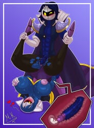 anthro armored_female bestthe black breasts cleavage colored colored_skin female female_knight genderswap genderswap_(mtf) gijinka hair heart_eyes kirby_(series) knight looking_at_viewer masked_female masked_male meta_knight rule_63 selfcest sword tagme thick_thighs yellow_eyes yellow_sword yoshimister