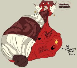 big_penis furry huge_cock hyper hyper_balls hyper_penis lattemon lattemon_(character) penis thick_thighs wide_hips
