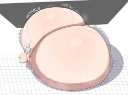 1girls ai_assisted alternate_body_type ass ass_bigger_than_body ass_bigger_than_head ass_bigger_than_torso ass_body ass_crack ass_expansion ass_grab big_breasts breasts bunnysuit butt_expansion colossal_ass expansion expressionless female frieren frieren_beyond_journey's_end functionally_nude gigantic_ass gigantic_breasts growth hyper hyper_ass hyper_bottom_half hyper_breasts immobile long_hair looking_back meat_wall_(body_type) monkechrome size_fetish sole_female solo sweat too_big_to_move white_hair white_skin wobble wobbling_ass