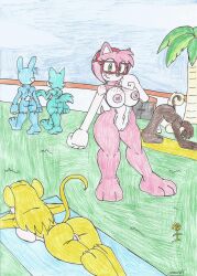 1boy 4girls amy_rose big_ass big_breasts big_dick big_hips chubby_male female hedgehog male marlon64 mobian_hedgehog multiple_characters multiple_girls naked_female nude nudism nudity original_characters sega sonic_(series) sonic_the_hedgehog_(series)