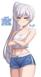 weiss schnee from rwby by cslucaris