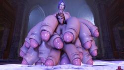 2futas 3d black_hair breasts ceraph_keilah full-package_futanari futa_only futanari huge_balls huge_breasts huge_cock large_breasts large_penis large_testicles long_penis multi_penis penis polyphallia tagme testicles tetraphallia