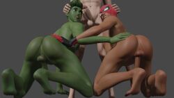 2boys 3d barefoot beast_boy beast_boy_(fortnite) blender blender_(software) boner dc erection fortnite fortnite:_battle_royale gay male_only marvel nude scoutfuntf2 spider-man