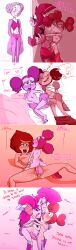 ahe_gao big_clitoris breasts clitoris dialogue female futa_on_female futanari gem_(species) humanoid larger_futanari namygaga nipples nude pink_pearl_(steven_universe) pussy pussy_juice sex size_difference sleep_molestation sleep_sex sleeping smaller_female spinel_(steven_universe) spread_legs stealth_sex steven_universe text vaginal_penetration volleyball_(steven_universe)