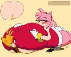 2022 4k amy_rose ass big_breasts blush blushing breasts breasts_bigger_than_head breasts_bigger_than_torso breasts_on_partner buried_under_breasts butt digitaldomain123 engulfing_paizuri giant_breasts gigantic_breasts gun hd hi_res high_resolution highres huge_breasts hyper hyper_breasts larger_female laser_gun lost_under_breasts mega_paizuri paizuri paizuri_rape paizuri_with_gigantic_breasts panties penis_between_breasts penis_lost_in_breasts pink_fur pink_hair pinned pinned_by_breasts pinned_down sega size_difference small_penis smaller_male smiling smirk smirking smothering sonic_(series) sonic_the_hedgehog_(series) tails trapped_under_breasts yellow_fur yellow_hair