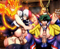 all_might anal arches barefoot big_feet creampie cum_in_ass cum_inside cum_on_ass cum_on_balls endeavor_(my_hero_academia) enji_todoroki father_and_son feet ferbit foot_focus gay heels incest izuku_midoriya male male_feet male_only my_hero_academia penis_size_difference shouto_todoroki soles teacher_and_student toe_scrunch toes toshinori_yagi veiny_penis