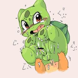 1boy bulbasaur censored charmander doneru male_only nintendo pokémon_(species) pokemon pokemon_rgby shiny_bulbasaur shiny_pokemon solo tagme