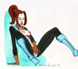 1girls 2005 bossbeat female female_only kitty_pryde marvel marvel_comics shadowcat solo straight_hair tagme uncensored x-men x-men_evolution