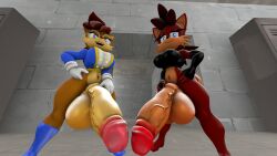 2futas 3d alicia_acorn_(anti-sally) anthro big_balls big_breasts big_penis chipmunk chipmunk_humanoid female fiona_fox five_(artist) furry furry_female futa_only futanari hair hung_futanari looking_at_viewer looking_down mammal mammal_humanoid milf red_hair rodent rodent_humanoid sonic_(series) source_filmmaker