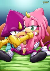 archie_comics bbmbbf espio_the_chameleon furry liza_the_chameleon mobius_unleashed palcomix sega sonic_(series)