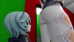 2girls 3d animated ass ass_focus ass_grab ass_up ass_visible_through_thighs ass_worship big_ass big_butt blonde_hair blue_hair breasts bubble_butt crimsonsfm eula_(genshin_impact) facesitting fart fart_fetish fart_swallowing farting farting_in_face farting_in_mouth female female_focus female_only female_pov genshin_impact jean_gunnhildr light-skinned_female mouthfarting pov sound source_filmmaker tagme tight_clothing video yuri