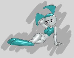 1girls boobs breasts curvaceous curvy curvy_body curvy_female curvy_figure female female_only jenny_wakeman medium_breasts my_life_as_a_teenage_robot nickelodeon no_panties robot robot_girl robot_humanoid solo solo_female velenor white_body xj-9