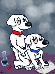 anal anthro bird_dog bong brian_griffin canid canine canine_genitals canis clydethefox88 domestic_dog drug_paraphernalia drugs duo family_guy hunting_dog labrador machine male male/male mammal marijuana retriever robot robot_brian