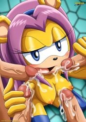 archie_comics bbmbbf furry human human_on_anthro isabella_mongoose male_human/female_anthro male_on_anthro mobius_unleashed palcomix partial_male sega sonic_(series)