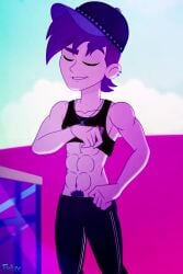 1boy abs animated big_penis dick dirk_thistleweed_(eg) equestria_girls erection exhibitionism felux male male_only mp4 my_little_pony no_sound penis public_nudity solo solo_male video