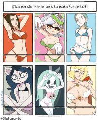 6girls angry angry_face artist_name avatar_the_last_airbender azula big_breasts bikini bikini_bottom bikini_top blonde_hair blue_eyes breasts claire_(the_summoning) cleavage copyright_request dc dc_comics deathigner eureka eureka_seven female female_focus female_only flat_chest furry ghost ghost_girl inkling karen_starr large_breasts marie_(splatoon) medium_breasts mole mole_under_eye multiple_girls panels power_girl revealing_clothes short_hair size_difference small_breasts sooperman splatoon splatoon_(series) splatoon_2 swimsuit the_summoning