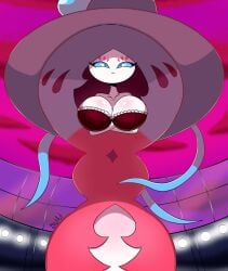 anthro breasts gigantamax_hatterene hatterene kiut_artbs kiut_arts macro nintendo pokemon pokemon_(species)