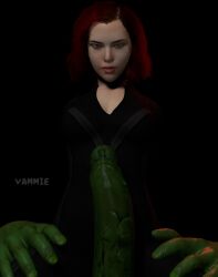 1boy 1girls 3d 3d_(artwork) alternate_version_available avengers big_breasts black_widow_(marvel) bodysuit erect_penis erection female giant giant_male giant_penis green-skinned_male green_body green_penis green_skin hips horny horny_female huge_cock hulk hulk_(series) kissable_lips leather leather_clothing light-skinned_female light_skin male marvel marvel_cinematic_universe moby_huge natasha_romanoff red_hair serious small_waist smug superhero thick_thighs thigh_gap thigh_grab thigh_job thighs vammie veiny_penis virtamate woman_on_top