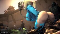 2girls 3d alien alien_(franchise) alien_girl animated ass blonde_hair breasts captured clothed_sex clothing crossover cum_inside cyru_sfm double_penetration eastern_and_western_character face_fucking facehugger female hutt interspecies jabba_the_hutt long_hair male metroid no_sound oola open_mouth oral penetration penis pussy rape restrained samus_aran sarah_bryant_(model) short_playtime size_difference source_filmmaker spread_legs star_wars struggling torn_clothes twi'lek vaginal_penetration video