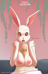 2021 absurd_res anthro beastars bodily_fluids breast_play breasts cillian_girl domestic_rabbit duo dwarf_rabbit erection female female_focus first_person_view front_view genitals haru_(beastars) hi_res humanoid_genitalia humanoid_penis lagomorph legoshi_(beastars) leporid looking_at_genitalia looking_at_penis looking_down male male/female male_pov mammal nipples nude oryctolagus paizuri partial_male penis rabbit saliva sex solo_focus titjob