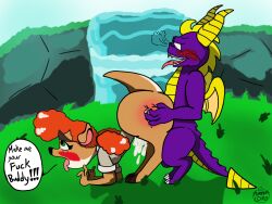 anthro ass blush female fur furry male realpumpkinlord sex sheila_(spyro) spyro spyro_the_dragon straight