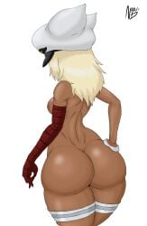 ass dark_skin guilty_gear guilty_gear_strive long_hair mrn00b0d1 ramlethal_valentine tagme