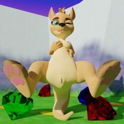 1girls 3d anthro anus breasts doublestuffed fur furry nipples pussy sheila_(spyro) small_breasts solo spyro_the_dragon vagina