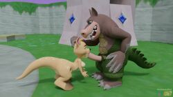 3d animated anthro blowjob crash_(series) crossover dingodile doublestuffed furry furry_female furry_male hybrid hybrid_species interspecies mp4 no_sound oral scalie scalie_male sheila_(spyro) spyro_the_dragon video