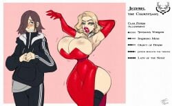 armwear before_and_after bimbo bimbo_body bimbo_lips bimbofication bimbofied bimbophi blonde_hair breasts female female_focus female_only lipstick parody red_dress tagme transformation vampire_the_masquerade