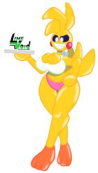1girls animate_inanimate animatronic animatronic_female chicken chicken_girl female five_nights_at_freddy's five_nights_at_freddy's_2 inflatable limevoid living_inflatable pooltoy robot robot_girl scottgames solo toy_chica_(fnaf)