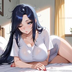 1female 1girls ai_generated ass ass big_ass big_breasts big_breasts big_butt black_eyeshadow black_hair blue_eyes breasts breasts bubble cleavage female female_focus female_only huge_ass huge_boobs huge_breasts huge_butt irelia_xan kaistar large_ass large_boobs large_breasts large_butt league_of_legends league_of_legends:_wild_rift light-skinned light-skinned_female light_skin looking_away looking_down lying lying_down lying_on_ground lying_on_stomach milf mommy one_eye_closed patreon red_nails shiny shiny_skin sleepy solo solo_female solo_focus spiky_hair through_clothes white_skin white_skinned white_skinned_female