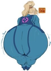 2d 2d_(artwork) 2d_artwork ass ass_focus ass_shake ass_up ass_up_face_down bending bending_down bending_forward bending_over bending_over_position bent_forward bent_over blonde_female blonde_girl blonde_hair blonde_hair_female blonde_pubic_hair blonde_woman blue_suit booty butt_focus butt_up butt_up_face_down buttocks focus_on_ass focus_on_butt leftovers metroid nintendo samus_aran video_game video_game_character video_game_franchise video_games white_background zero_suit zero_suit_samus