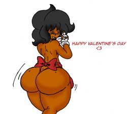 1boy allstarman ass big_ass blue_eyes bubble_butt bulge dummy_thicc femboy fingerless_gloves gloves inviting inviting_to_sex looking_at_viewer male panties self_insert trap twink valentine's_day