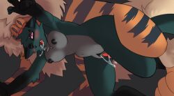 animal_genitalia animal_penis anthro anthro_on_feral anthro_penetrated arcanine blush bodily_fluids breasts bulge canid canine canine_genitalia canine_penis canis doggy_style domestic_dog duo erection female female_anthro female_on_feral female_penetrated feral feral_penetrating feral_penetrating_anthro from_behind_position generation_1_pokemon genital_fluids genitals gnolub hi_res male male/female male_feral male_penetrating male_penetrating_female mammal nintendo nipples nude penetration penis pokemon pokemon_(species) pokemorph pussy saliva sex vaginal_fluids vaginal_penetration vaginal_penetration zoophilia