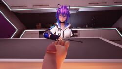ass big big_bang_studios big_breasts big_dick breasts comedy female funny game hentai hentai_game nipples nsfw pov preview projektmelody purple_hair pussy tease virtual_youtuber