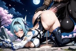 1girls ai_generated anthro anthro_male anthro_on_female balls bangs bending_over big_ass big_balls big_breasts big_butt big_penis blue_hair blush cherry_blossoms colorful_eyes covered_in_cum creamhorseai cum cum_covered cum_drip cum_in_mouth cum_in_pussy cum_inside cum_on_body cum_on_breasts cum_on_face curvy curvy_female curvy_figure dark-skinned_male dark_skin doggy_style equine_penis eula_(genshin_impact) excessive_cum female fit fit_female from_behind from_behind_position genshin_impact gradient_eyes hair_ornament headband high_heels high_resolution highres horny horny_female horse_penis horsecock horsecock_on_humanoid huge_ass huge_balls huge_breasts huge_cock hyper_balls light-skinned_female light_skin long_sleeves male male/female male_anthro/female_human male_on_female mask mitachurl monster moon moonlight muscular muscular_male night on_all_fours outdoors pale-skinned_female pale_skin ruins seductive short_hair shy testicles tie tribal vagina vaginal_penetration vaginal_sex voluptuous voluptuous_female
