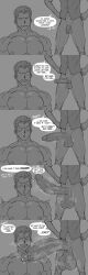 2boys bara big_dick big_penis dokeshin huge_cock male male/male male_only monkey_d_luffy musk musk_clouds musk_fetish musky_cock one_piece penis_awe penis_growth roronoa_zoro staring_at_penis transformation yaoi zoro
