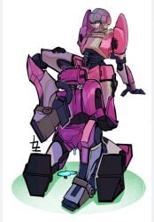 arcee cum elita_one girlfriend hand_on_ass in_love leg_up lesbian_sex licking_pussy transformers transformers_one yuri