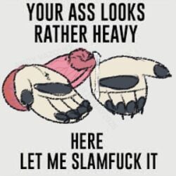 animal_genitalia animal_penis black_paws bodily_fluids canid canine canine_genitalia canine_penis disembodied_hand disembodied_penis dripping english_text genital_fluids genitals knot low_res male mammal meme paws penis precum precum_drip reaction_image solo tan_body text usuario2