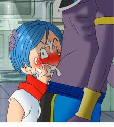 beerus blowjob bulma_briefs cum cum_in_mouth cum_on_face dragon_ball penis setthh98